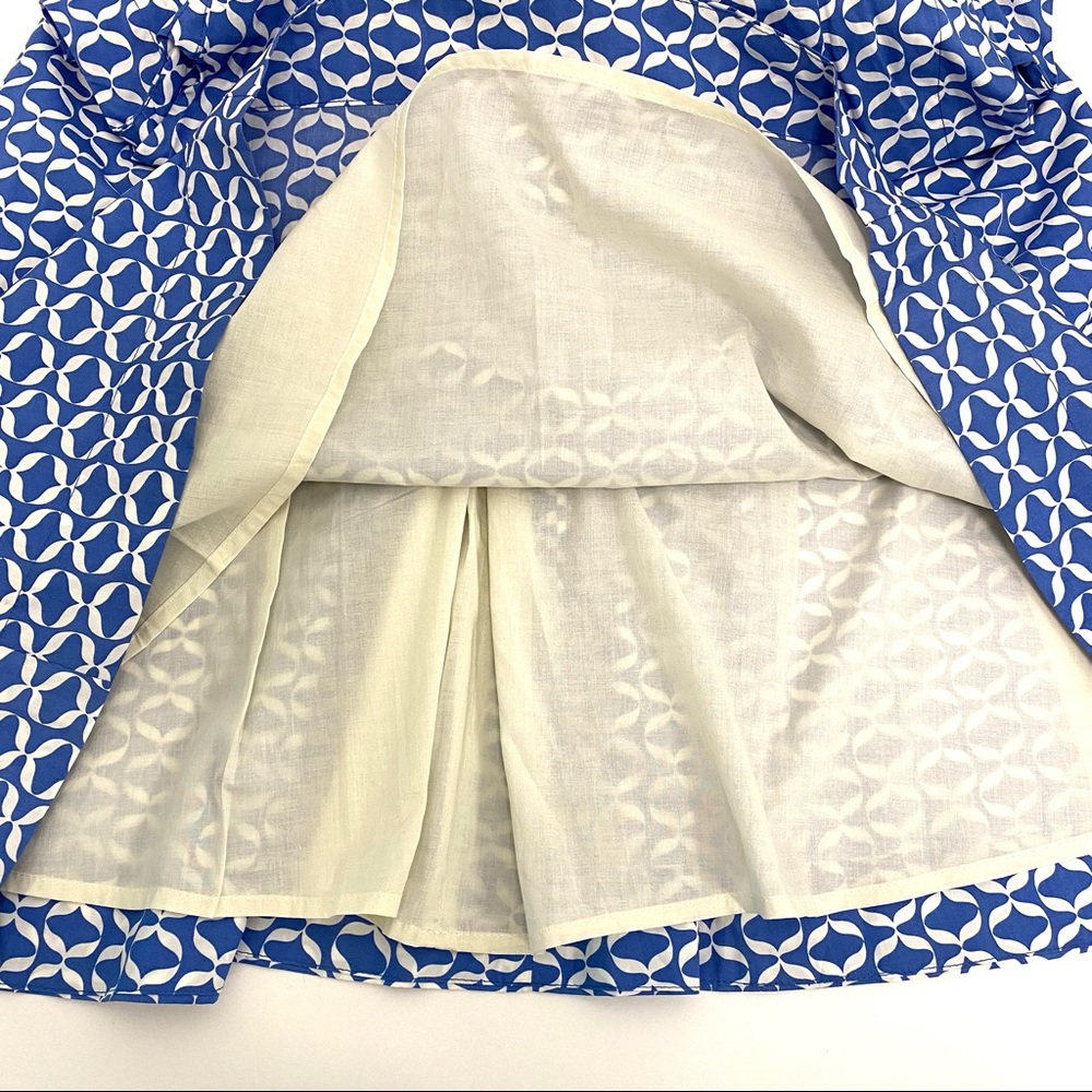 NWOT Boden Natasha Cotton Vneck Maxi Dress Sky Blue Ribbons Size 4 - Picture 8 of 12